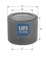 UFI Luftfilter 27.065.00 Filtereinsatz FüR 20A 3A 10C 309 Peugeot 10A 741B 20D 2