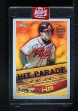2019 1/1 Chipper Jones (2007 Topps Hit Parade) #07THP-HP10 Buyback Auto HOF 0l2