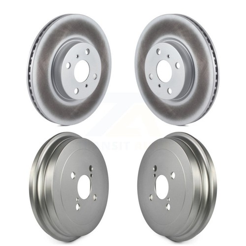 Genius KG-101438 Brake Disc Front & Rear for Toyota Yaris 2012-2018 Solid Iron - Picture 1 of 12