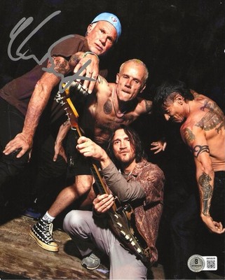 CHAD SMITH SIGNED RED HOT CHILI PEPPERS DRUMMER 8x10 PHOTO - BECKETT COA