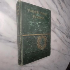 Poems by Father Ryan 1896 P J Kenedy Antique Catholic HC