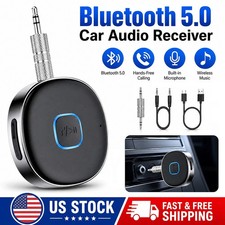 Bluetooth Car Aux Adapter 3.5mm Wireless Audio Receiver for Home Stereo Speaker