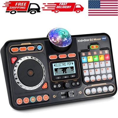 Kidi Star DJ Mixer - Compact 2-Channel Mixer with Light Effects for Parties