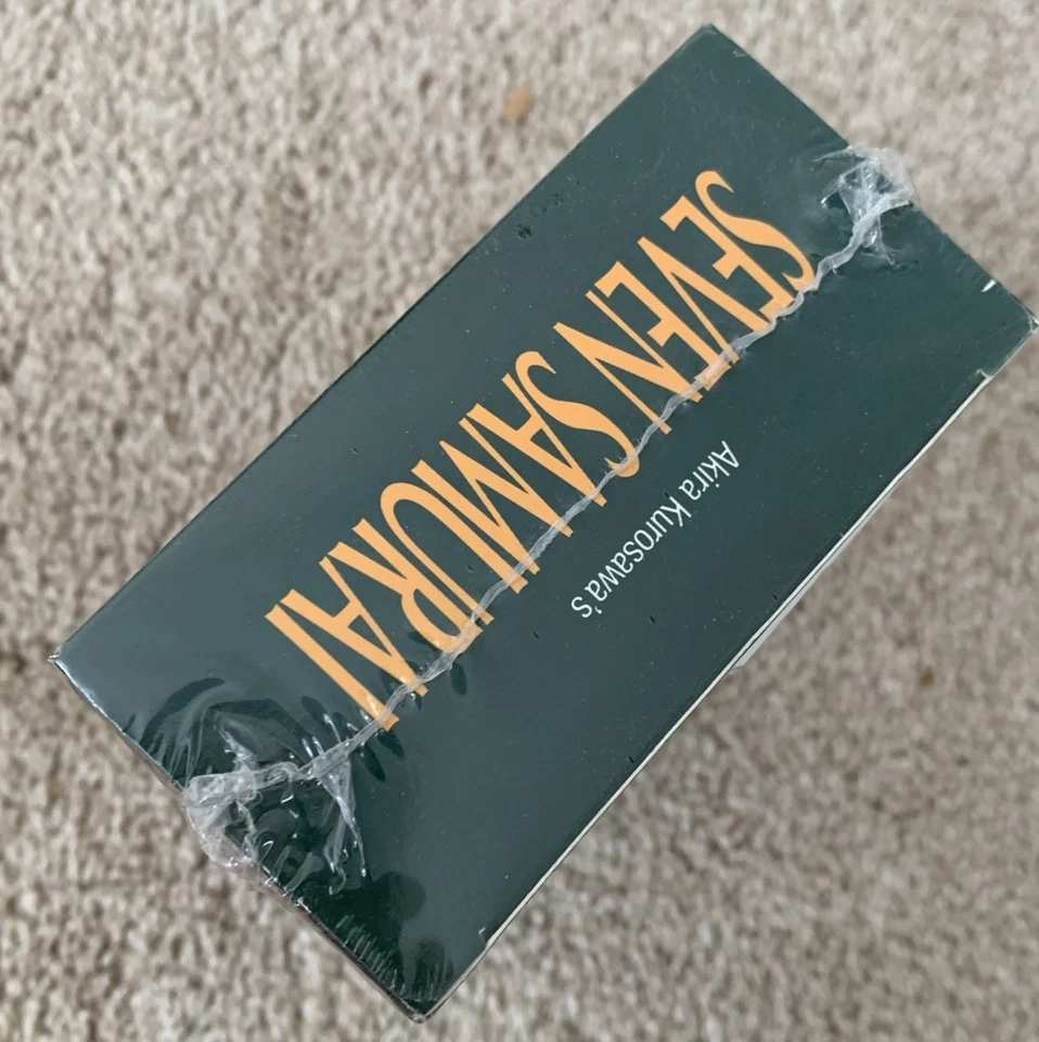 Seven Samurai VHS 1992 2-Tape Set Akira Kurosawa Full Length Japanese NEW SEALED - Image 3 of 3