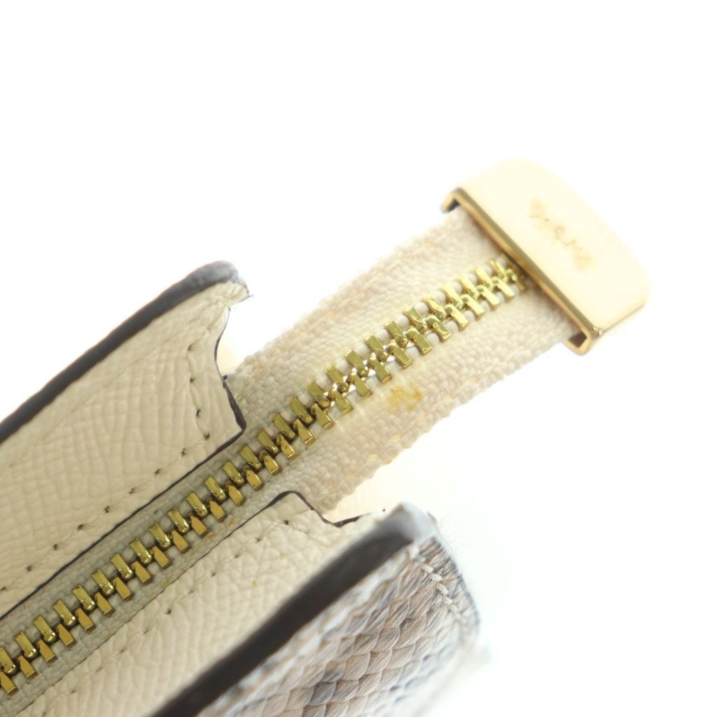 Coach Clutch Bag Second Python Pattern White Brow… - image 5