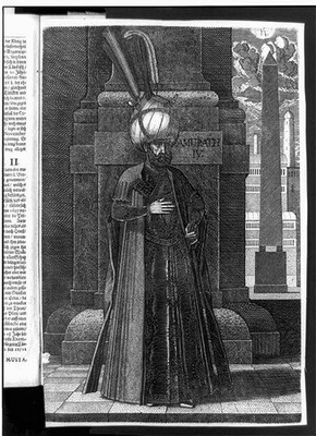 Photo:Murad IV Sultan of the Turks 1688 Portrait Print Book Illustration