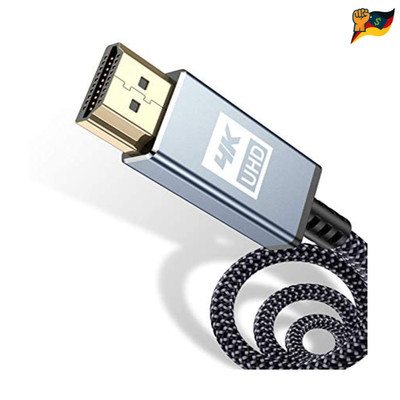 HDMI Kabel 4K 18Gbps 12Meter Nylon Geflecht Ethernet Audio