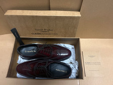 NEW Samuel Windsor mens Leather Oxblood Oxfords/Brogues shoes Uk 9 BNIB USA 9.5