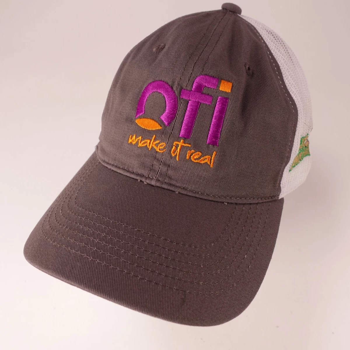 Cappello camionista RVCA maglia regolabile snapback grigio marrone