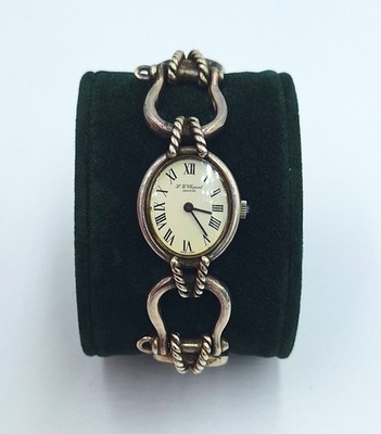 Chopard 925 Silber Armbanduhr Damen römischen Ziffern 1930er Jahre Handaufzug