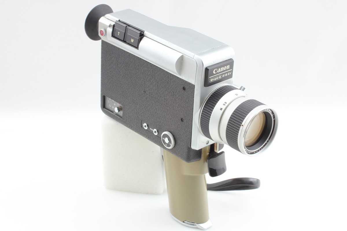 CANON　Single-8 518 Exc+5 w/ Case] Canon Single 8 518 SV Auto Zoom 8mm Film