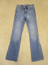 Wrangler Retro Jeans Boys 11 Blue Slim Bootcut Western Youth Pants Light Wash