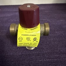 1/2 Powers LFLM490 lead-free hot water mixing valve. New