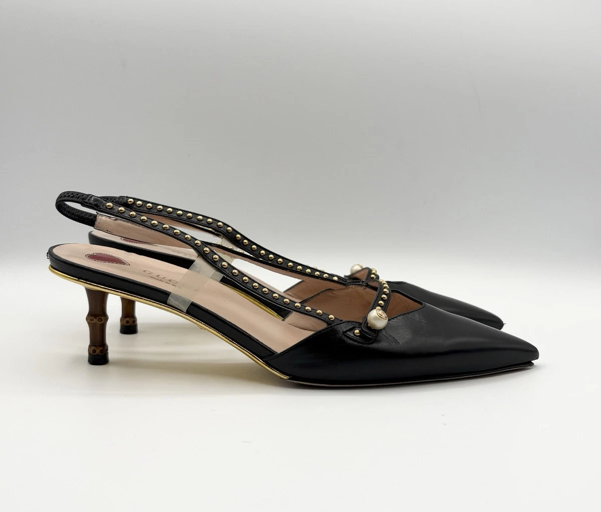 Gucci Black Bamboo In Women's Heels for sale | eBay