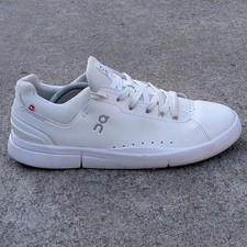 On Cloud The Roger Advantage Athletic Shoes White Leather Men's Size 11 US