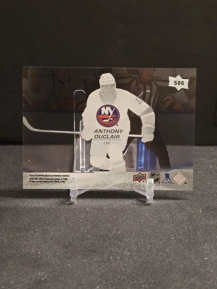 2024-25 Upper Deck Extended Clear Cut Anthony Duclair #586 NY Islanders - Image 4 of 4