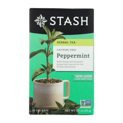 Peppermint Tea Caffeine Free 20 Bags  by Stash Tea