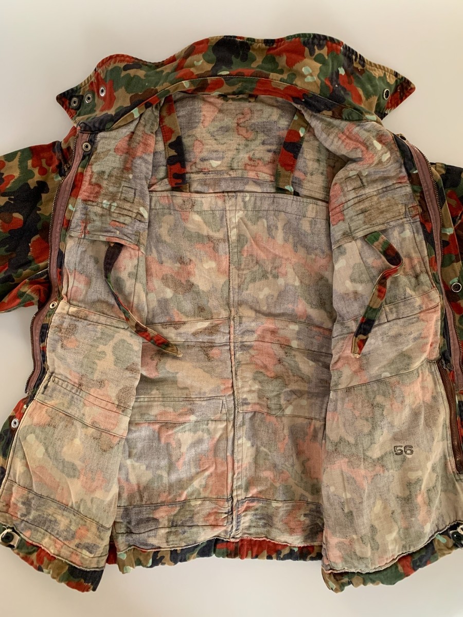 VTG Old Swiss M70 TAZ 83 Alpenflage Camo Coat Jacket Switzerland