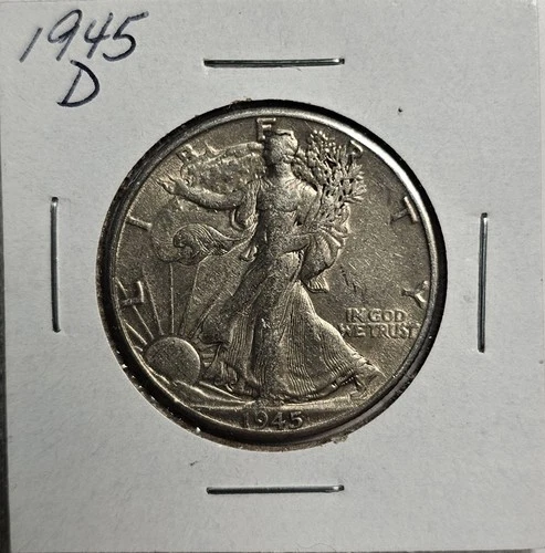 1945D Walking Liberty Half Dollar XF