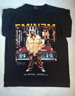 Eminem MMLP T-Shirt L (2000) THUNDER - Deadstock Vintage Rap Tee schwarz