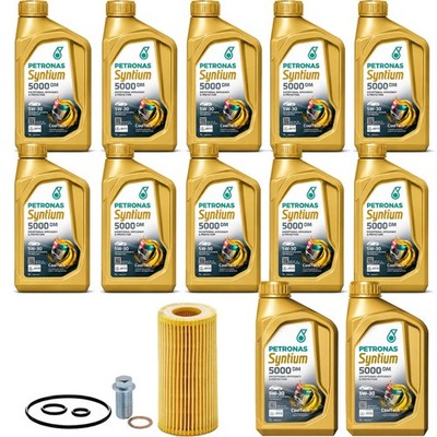 12L Petronas 5W30 Oil + Oil Filter for Mercedes W639 Sprinter W906 907 OM651
