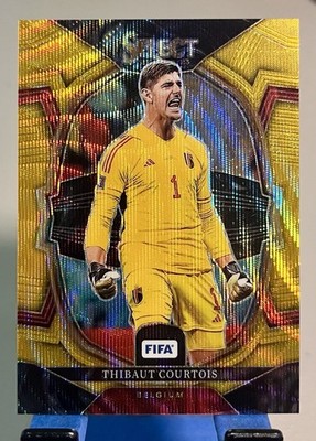 2022-23 PANINI SELECT FIFA #79 THIBAUT COURTOIS TERRACE LEVEL GOLD WAVE /10 
