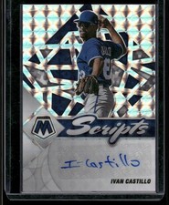 2022 Panini Mosaic #SC-IC Ivan Castillo Auto Prizm Silver Scripts Mosaic Card