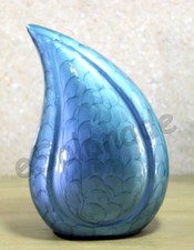 eSplanade Metal Cremation Urn Memorial Jar Pot Container  Full Size Embossed...