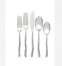 Micheal Aram Twig Flatware 5 piece place setting Brand New in Box.