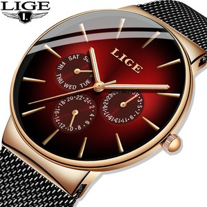 lige luxury quartz watch