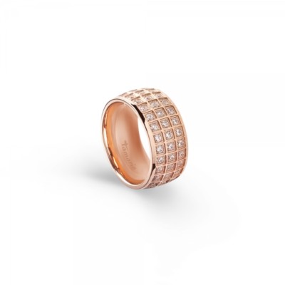 Tamaris Edelstahl Ring Mit Bambus-Motiv – Symbol Für Stärke & Langlebigkeit | Größe 52 | In Geschenkverpackung