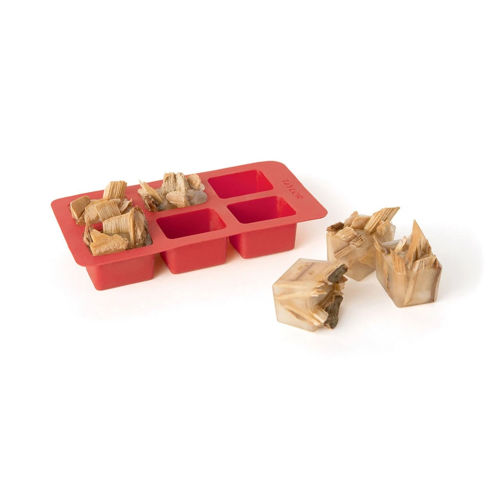 Caja ahumadora Taylor con bandeja - rojo plateado Foto 3 de 4