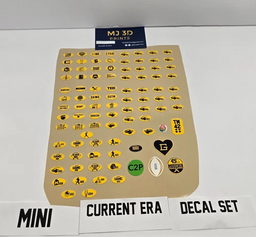 Michigan Helmet Stickers/Award Decals (Mini Size) - product listing photo