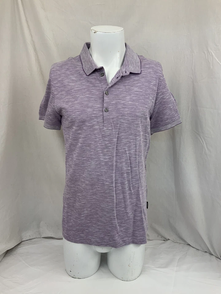 Camisa Strellson M Polo Púrpura Manga Corta 100% Algodón Usada en Excelente Condición YGI P1-856 Foto 2 de 4