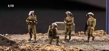 Finished Soldier Figures 1/72 IDF 4 Soldiers Painted 2nd Section