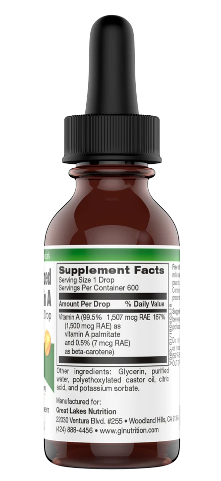 Vitamina A Micelizada | Suplemento Líquido de Gotas de Vitamina A para Apoyo Inmunológico Foto 2 de 4