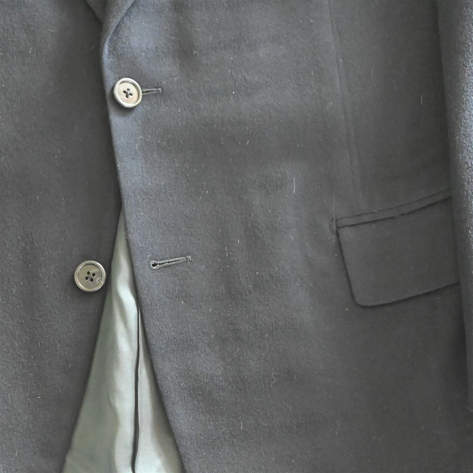 De Colección Corneliani 40R Azul Marino 100% Lana Franela Traje Chaqueta Blazer Abrigo Deportivo Foto 3 de 4