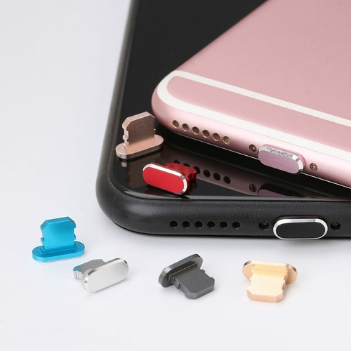 Dock Stopper Anti Poussière Metal Plug pour iPhone 13 Pro Max Samsung Galaxy S22 - Photo 5 sur 41