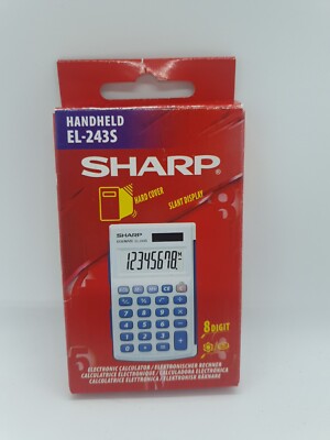 Sharp EL-243S 8-zeilig LCD Standardrechner - Solar