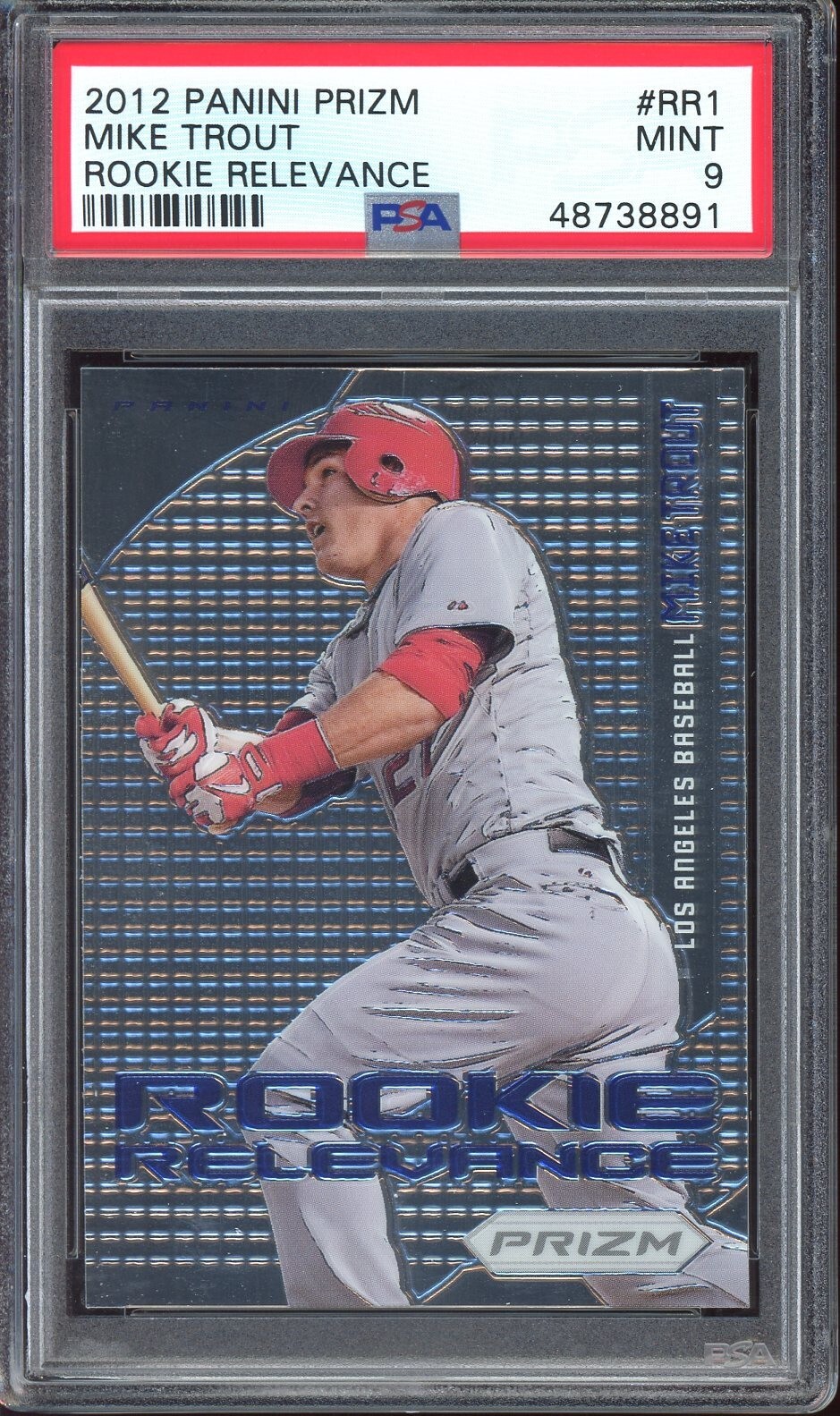 2012 Panini Prizm Rookie Relevance #RR1 Mike Trout PSA 9