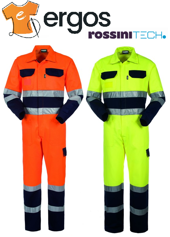 ROSSINI Tuta Tutone BICOLORE HI-VIS Alta Visibilità Bande