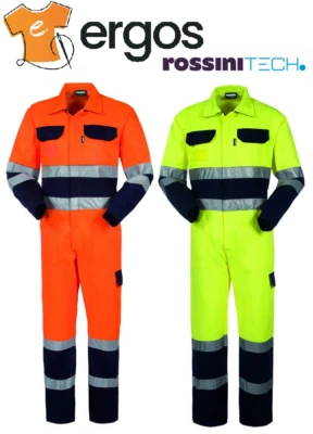 ROSSINI Tuta Tutone BICOLORE HI-VIS Alta Visibilità Bande Rifrangenti A40130