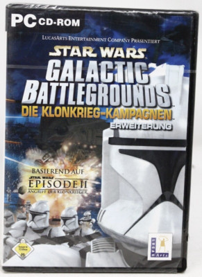 Star Wars: Galactic Battlegrounds-CLONE WAR campaigns (add - on) German - New+