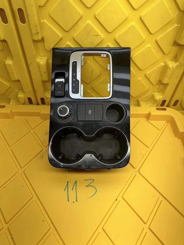 Volkswagen Touareg 2011-2014 palanca de cambios delantera bisel portavasos tracción Foto 2 de 4