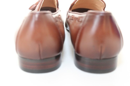 Firenze Atelier Men's Brown Leather Tassel Loafers Slip-on Dess Shoes Size ~11 - Picture 6 of 9