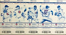 2018 Chicago Cubs Season Ticket Stubs - Mint Condition!