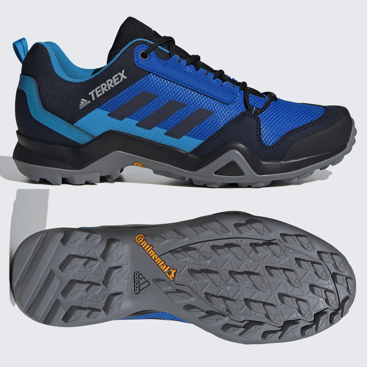 adidas Terrex AX3 Mens Hiking Shoes SIZE 10 Walking Trainers Trail Blue