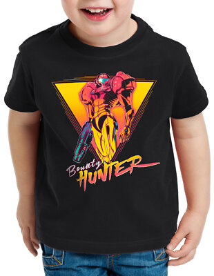 Bounty Hunter Kinder T-Shirt lite gamer snes samus