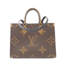 Louis Vuitton OnTheGo Shoulder Bag MM Brown Canvas for sale online 