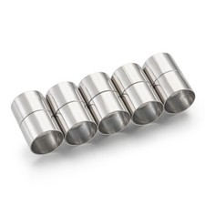 1 Bag Column Platinum Brass Magnetic Clasps Findings 20x13mm Hole 12mm 5sets/bag